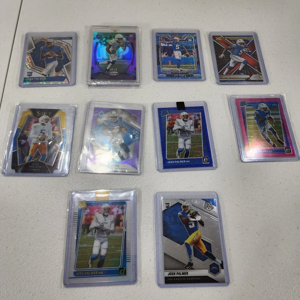 Panini Football Josh Palmer 2021 RC Lot Of 10